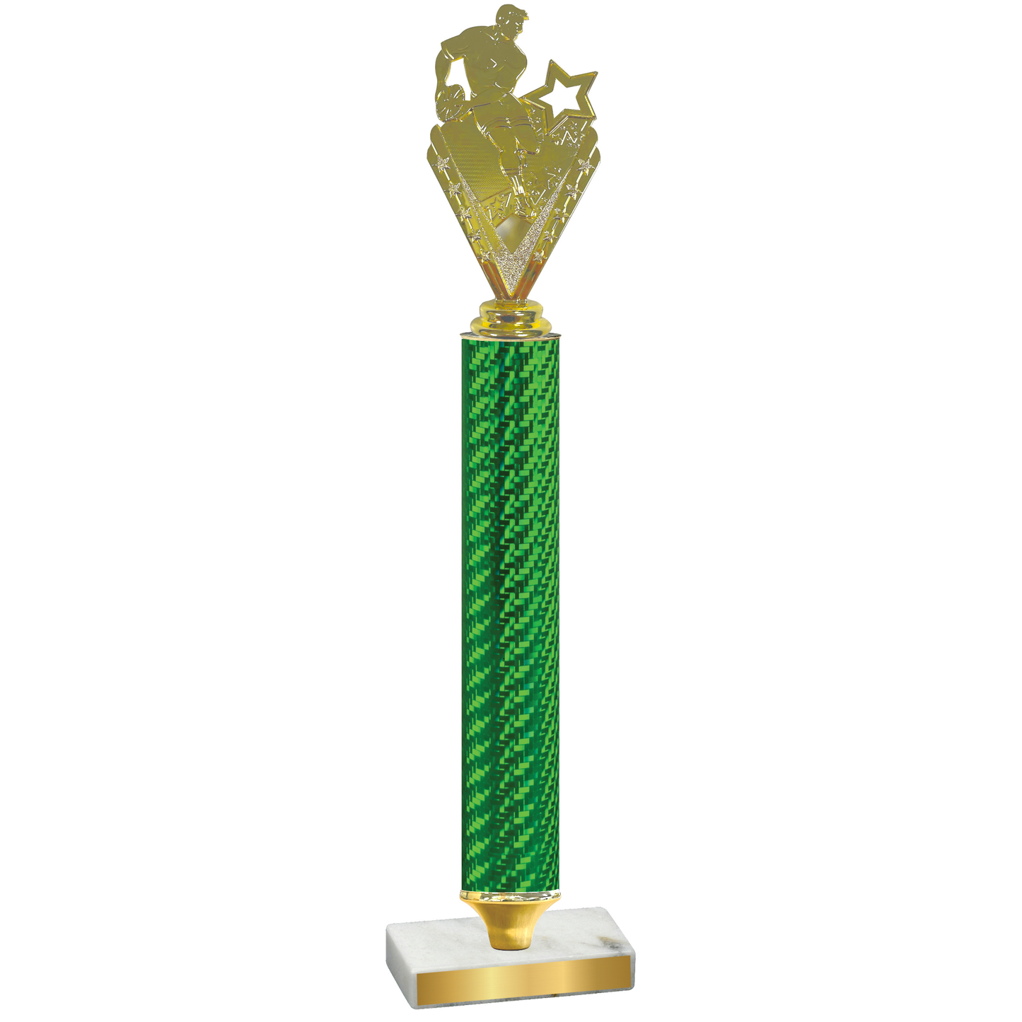 Value Green Carbon Fiber Rugby Trophy