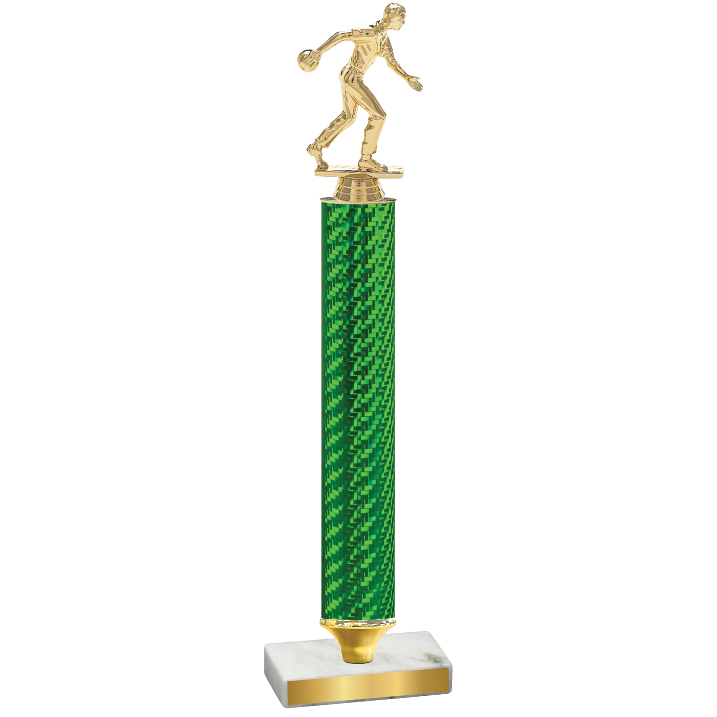 Value Green Carbon Fiber Bowling Trophy