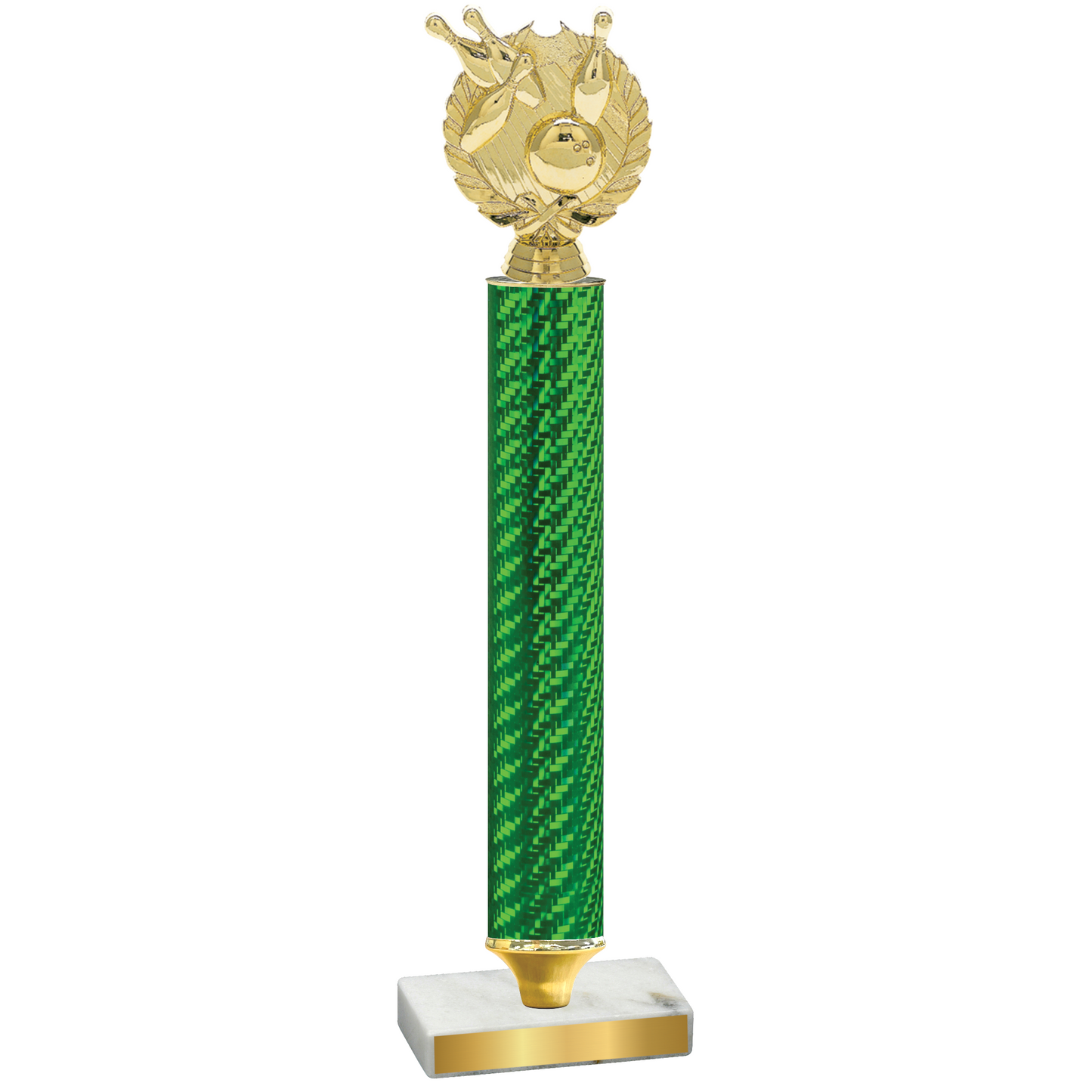 Value Green Carbon Fiber Bowling Trophy