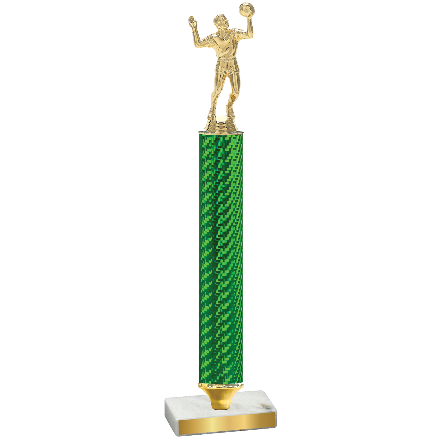 Value Green Carbon Fiber Volleyball Trophy