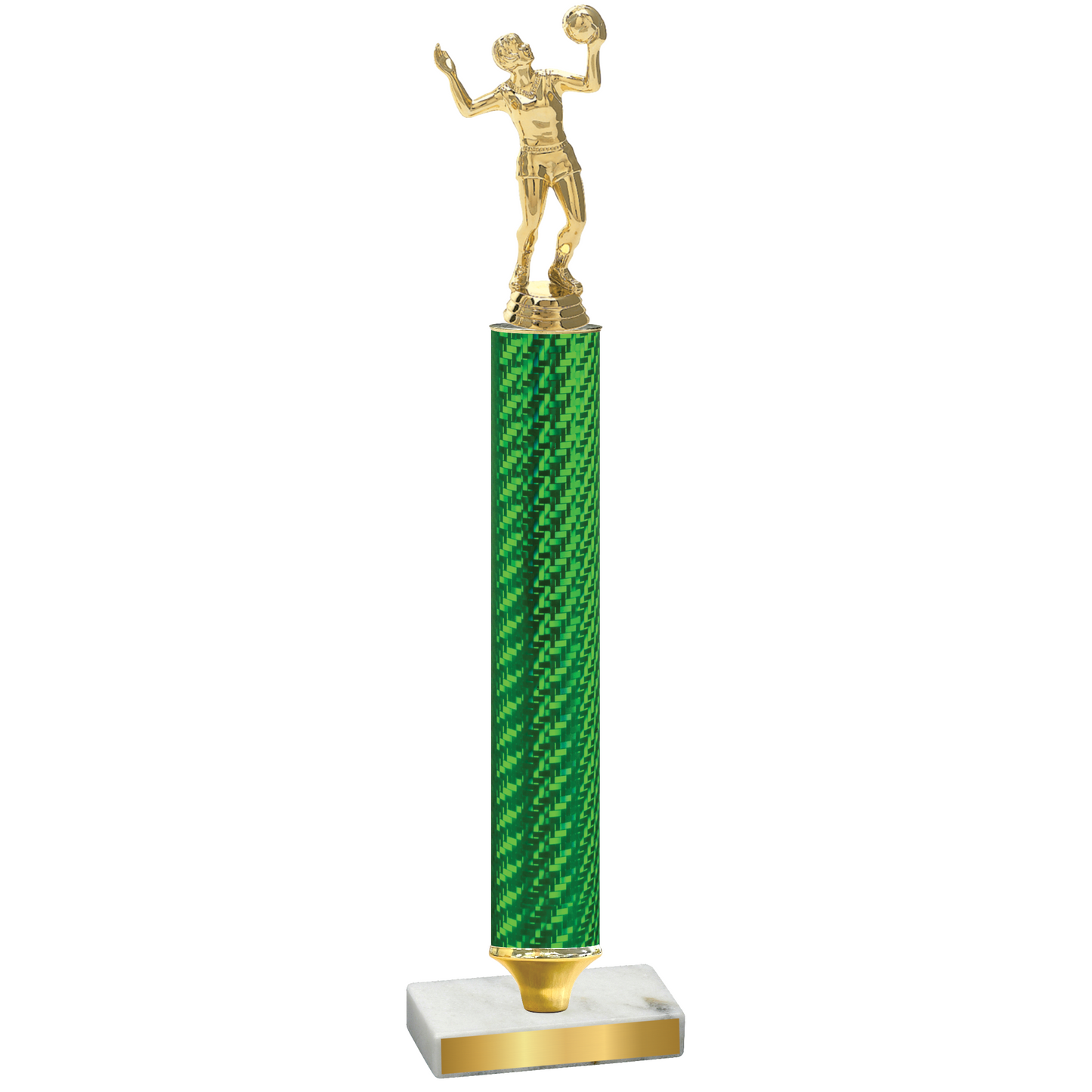 Value Green Carbon Fiber Volleyball Trophy