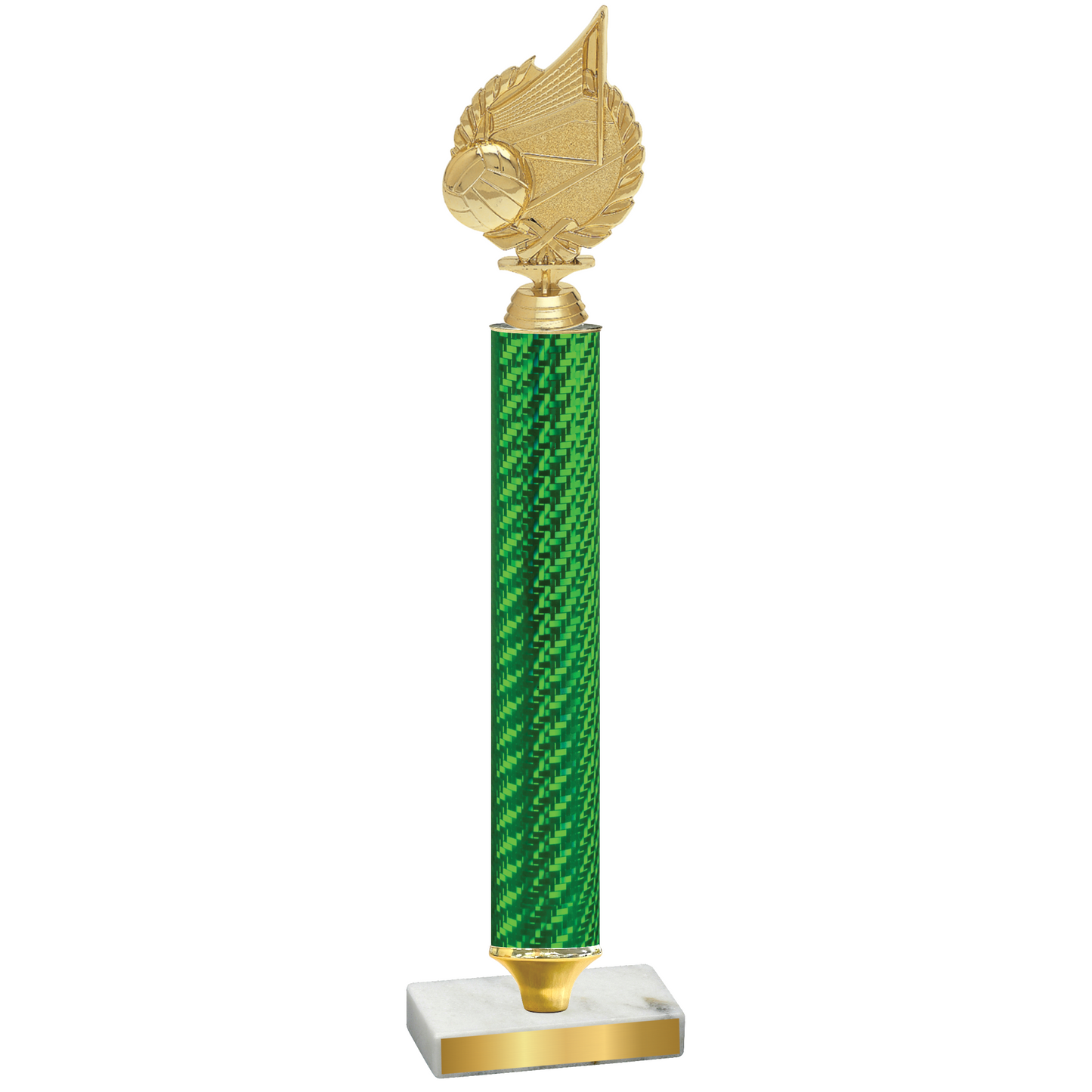 Value Green Carbon Fiber Volleyball Trophy