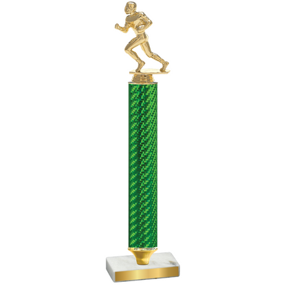 Value Green Carbon Fiber Football Trophy