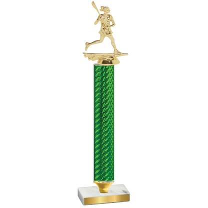 Value Green Carbon Fiber Lacrosse Trophy