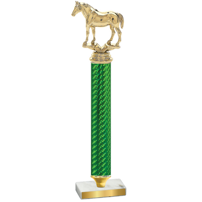 Value Green Carbon Fiber Horses Trophy