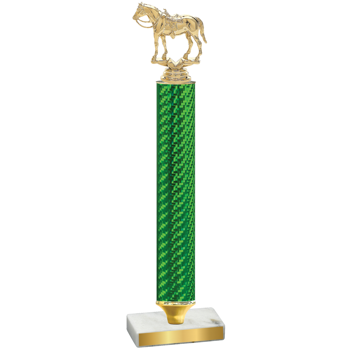 Value Green Carbon Fiber Horses Trophy