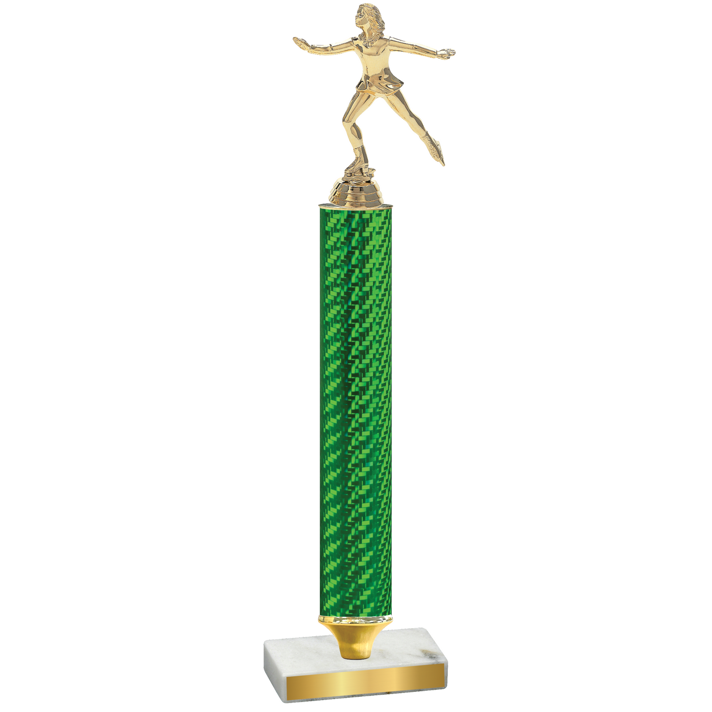 Value Green Carbon Fiber Skater Trophy