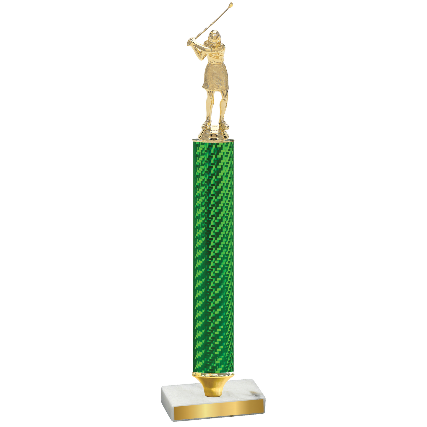 Value Green Carbon Fiber Golf Trophy