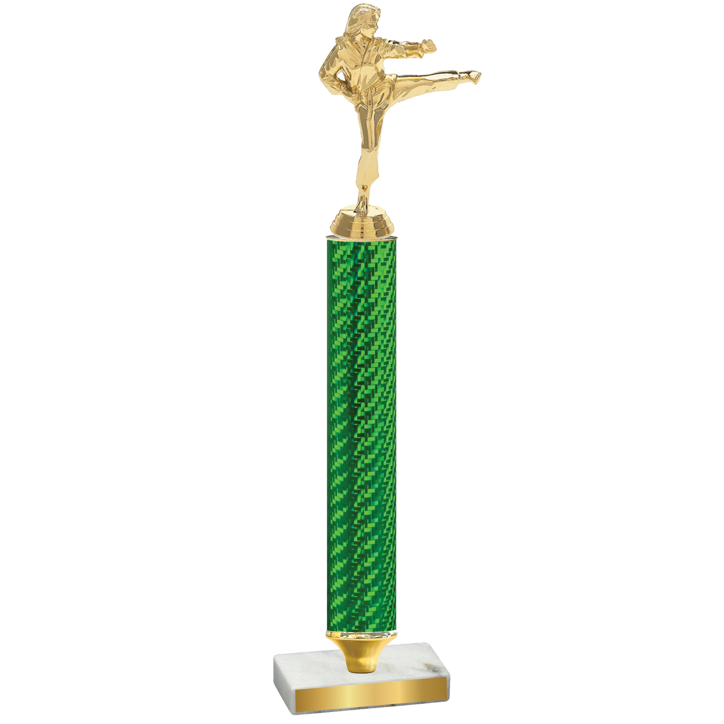 Value Green Carbon Fiber Karate Trophy