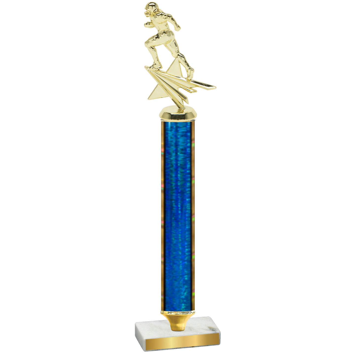 Value Blue Glacier Football Trophy