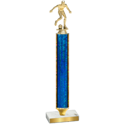 Value Blue Glacier Soccer Trophy