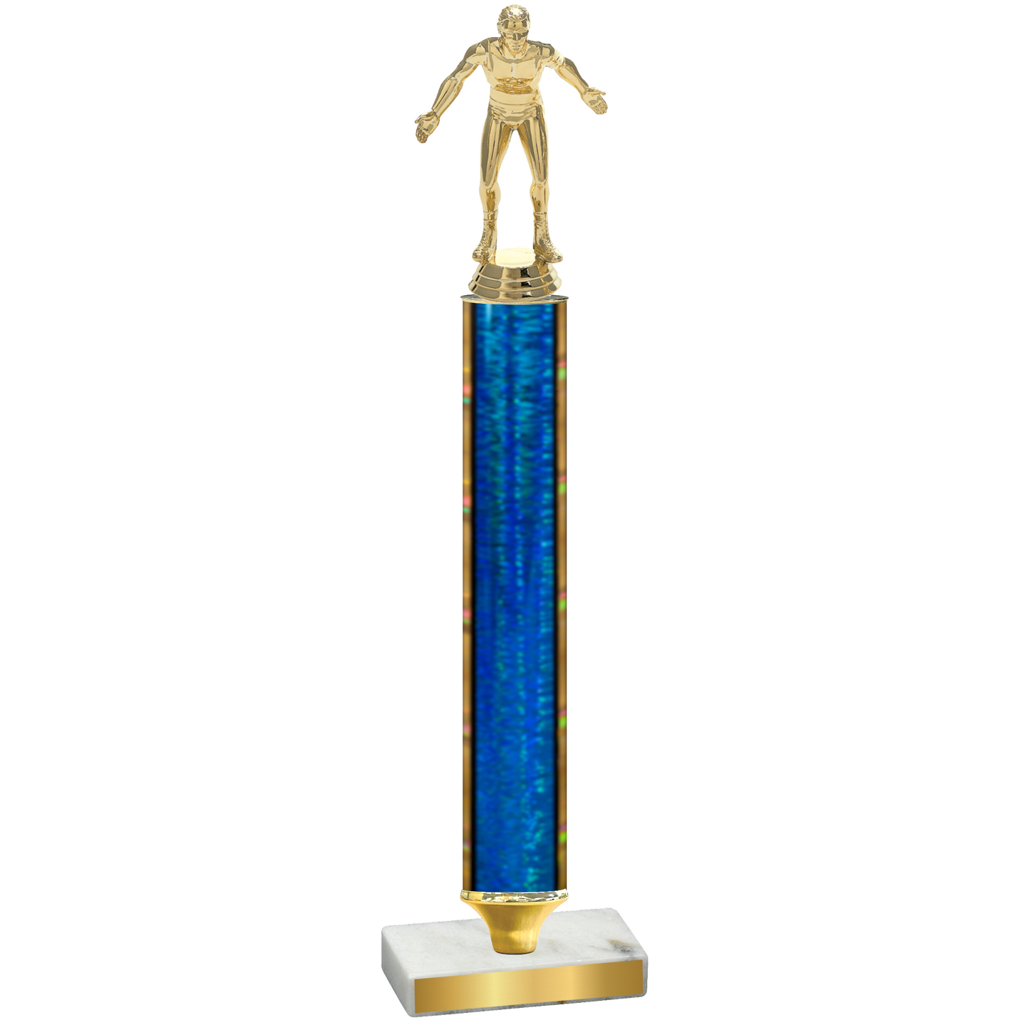 Value Blue Glacier Wrestling Trophy