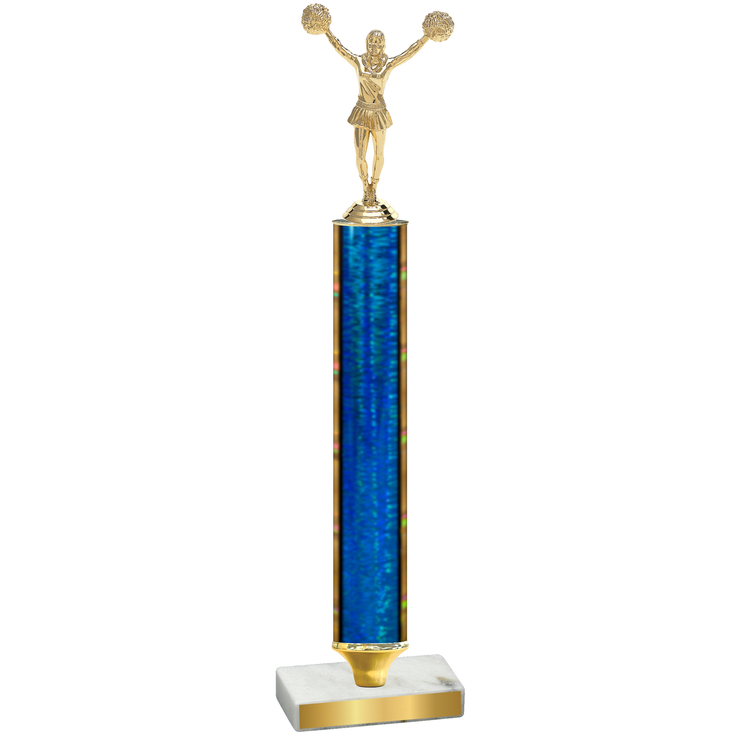 Value Blue Glacier Cheerleading Trophy