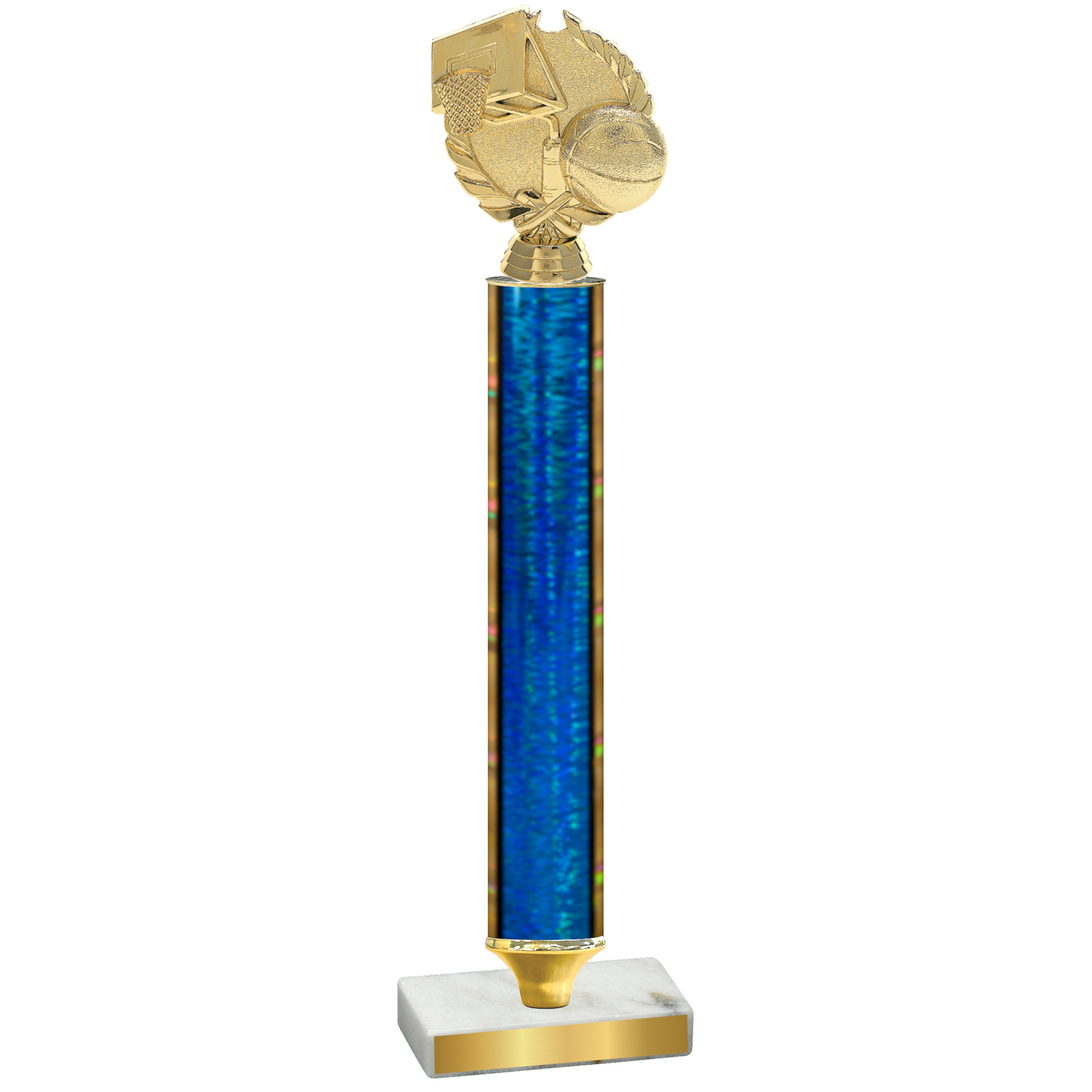 Value Blue Glacier Basketball Trophy