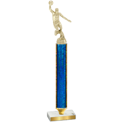 Value Blue Glacier Basketball Trophy