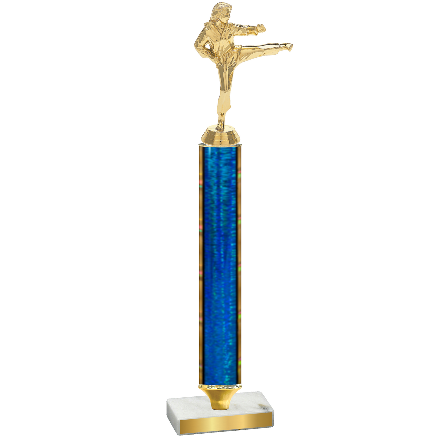 Value Blue Glacier Karate Trophy