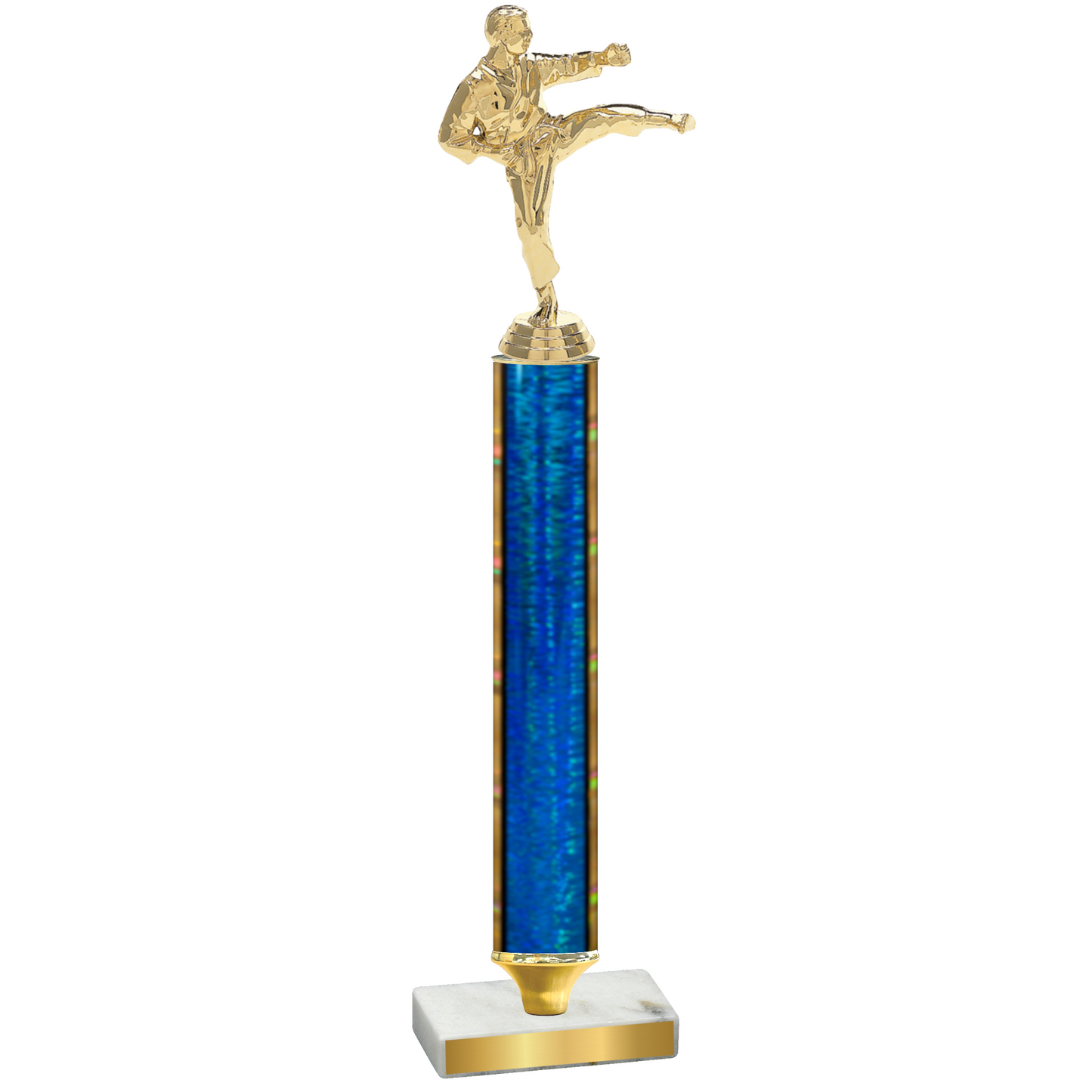 Value Blue Glacier Karate Trophy