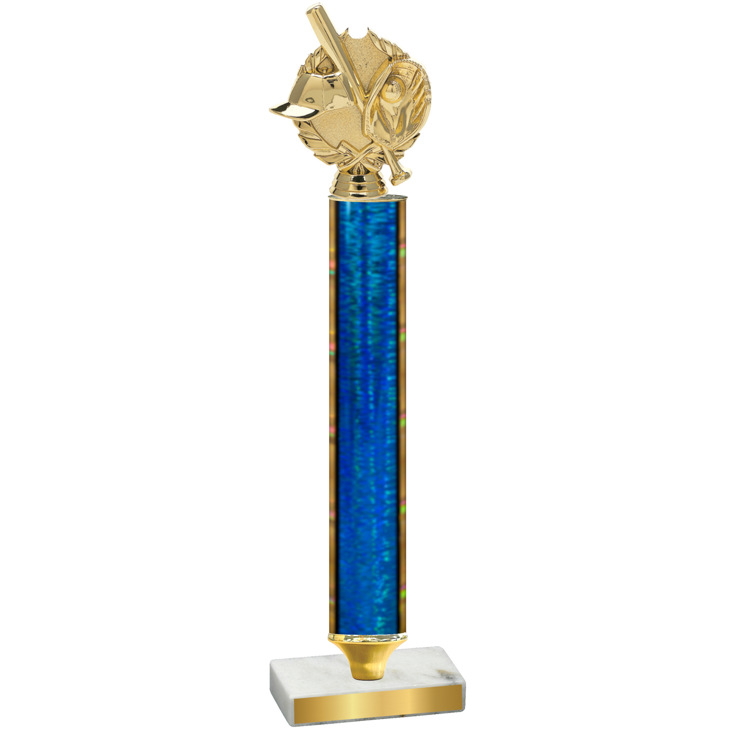 Value Blue Glacier Baseball Trophy