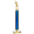 Value Blue Glacier Baseball Trophy