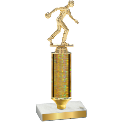 Value Gold Glacier Bowling Trophy