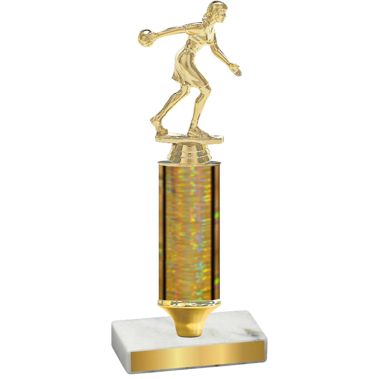 Value Gold Glacier Bowling Trophy