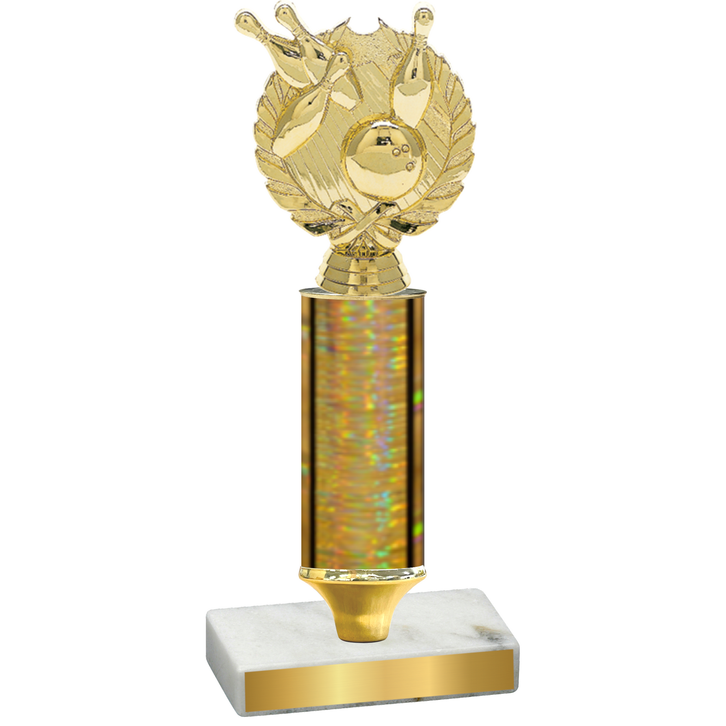 Value Gold Glacier Bowling Trophy