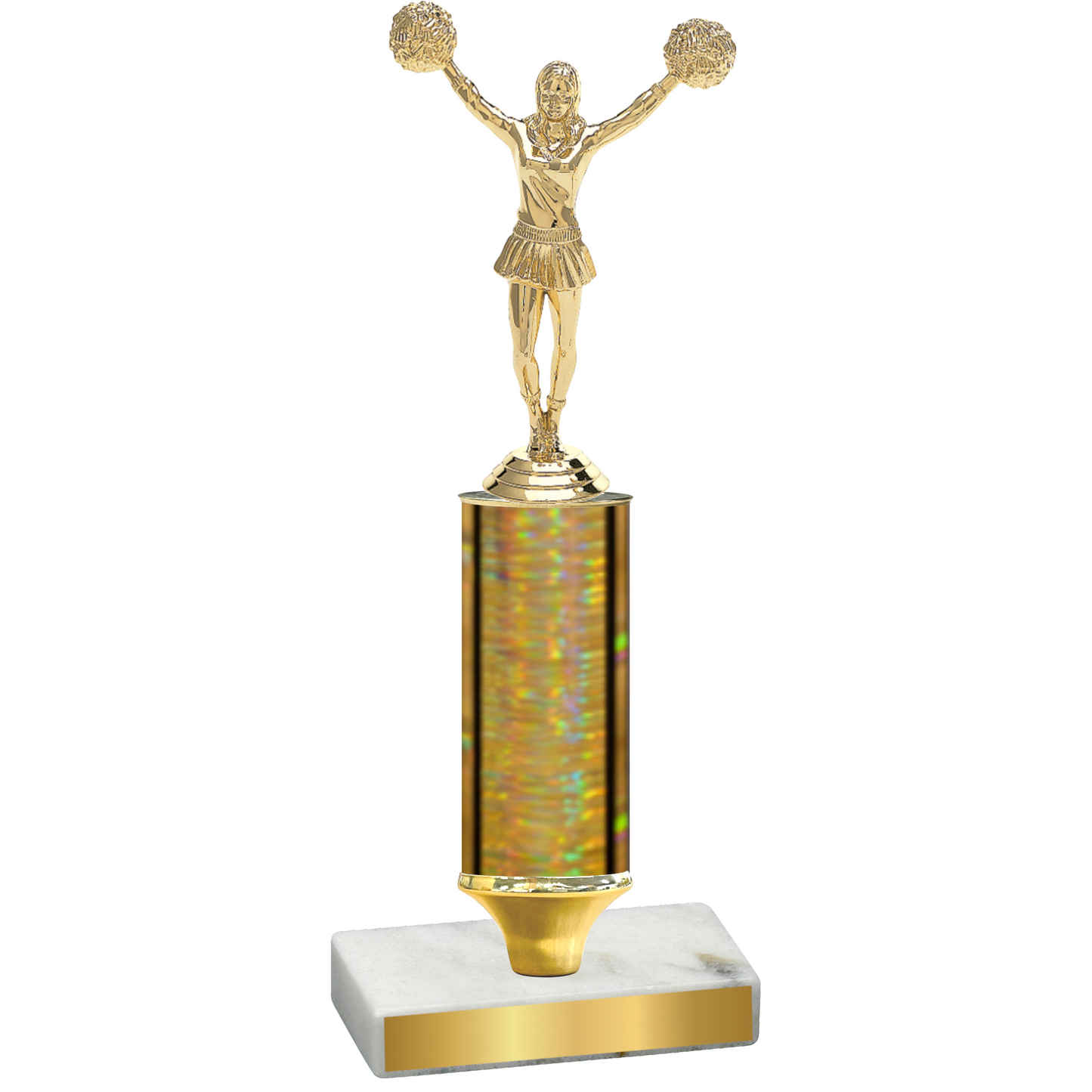 Value Gold Glacier Cheerleading Trophy