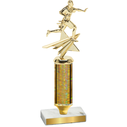 Value Gold Glacier Flag Football Trophy