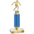 Value Blue Carbon Fiber Soccer Trophy