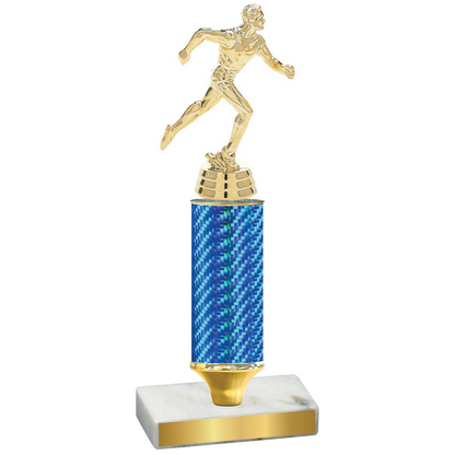 Value Blue Carbon Fiber Running Trophy