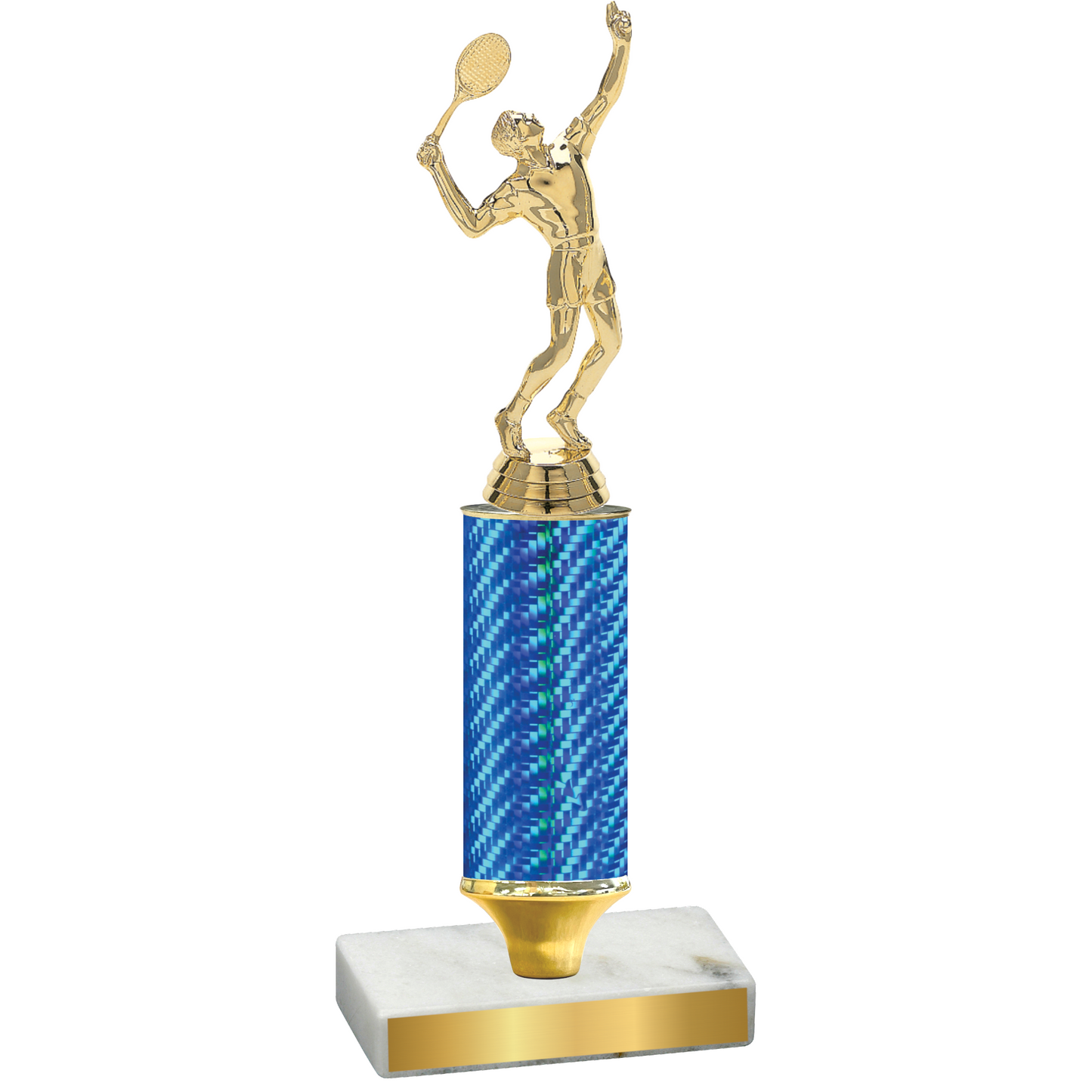 Value Blue Carbon Fiber Tennis Trophy