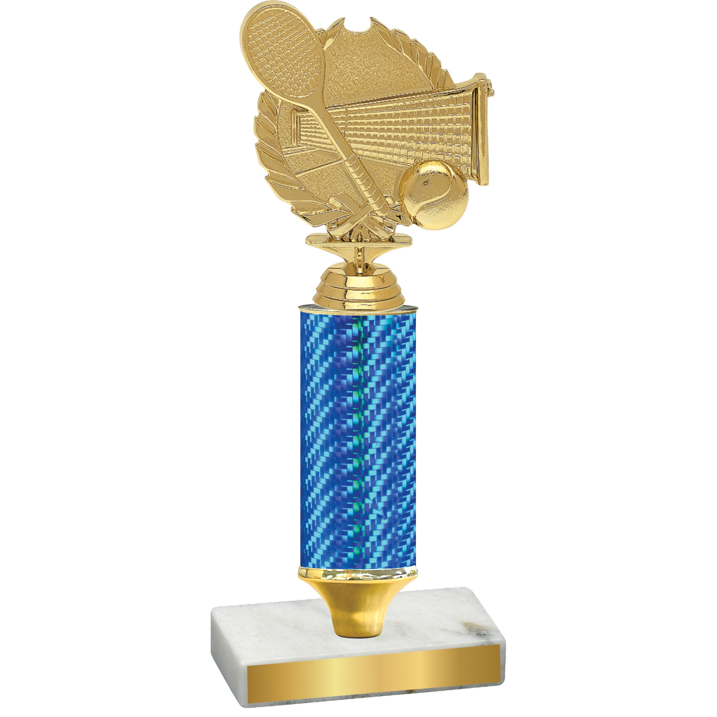 Value Blue Carbon Fiber Tennis Trophy