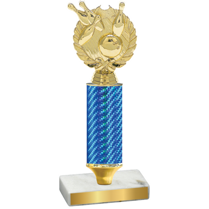 Value Blue Carbon Fiber Bowling Trophy