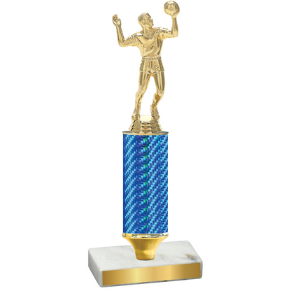 Value Blue Carbon Fiber Volleyball Trophy