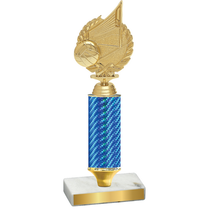 Value Blue Carbon Fiber Volleyball Trophy