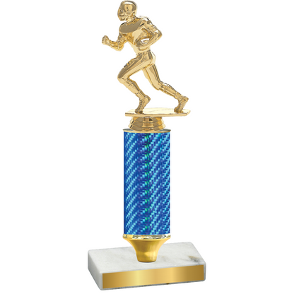 Value Blue Carbon Fiber Football Trophy