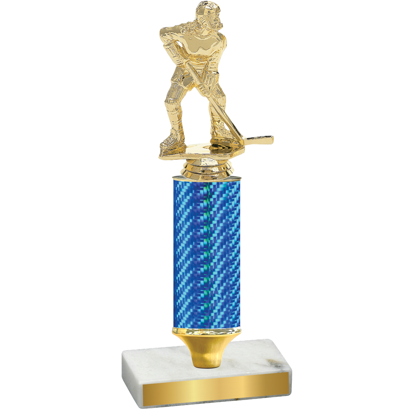 Value Blue Carbon Fiber Hockey Trophy