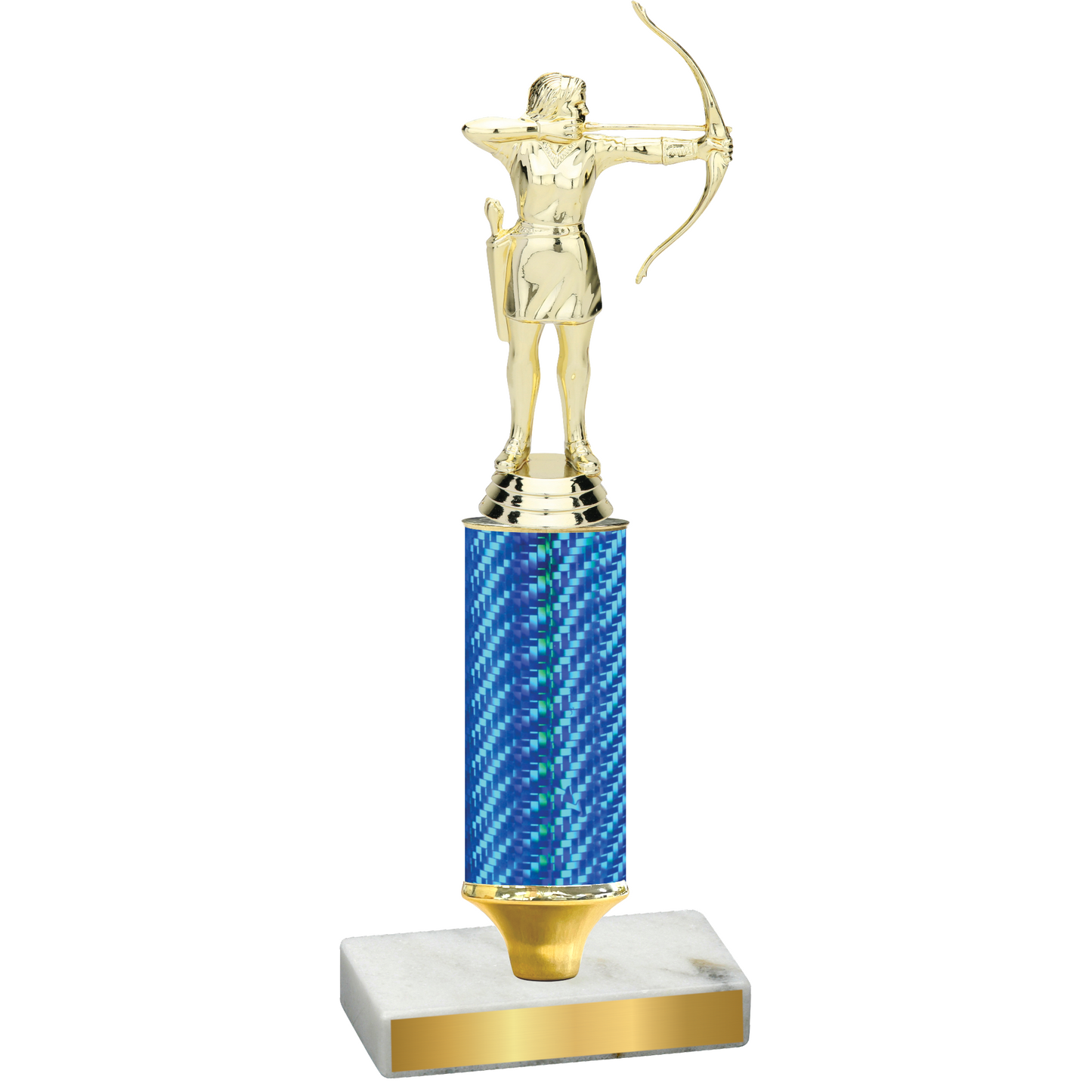 Value Blue Carbon Fiber Archery Trophy