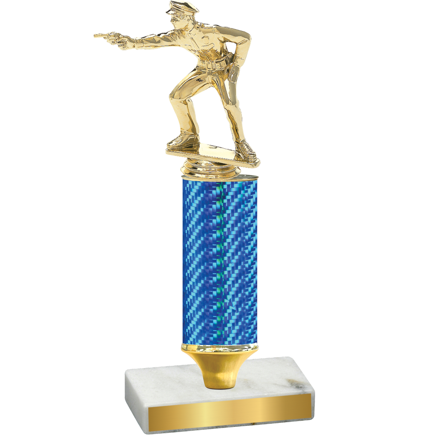 Value Blue Carbon Fiber Shooter Trophy