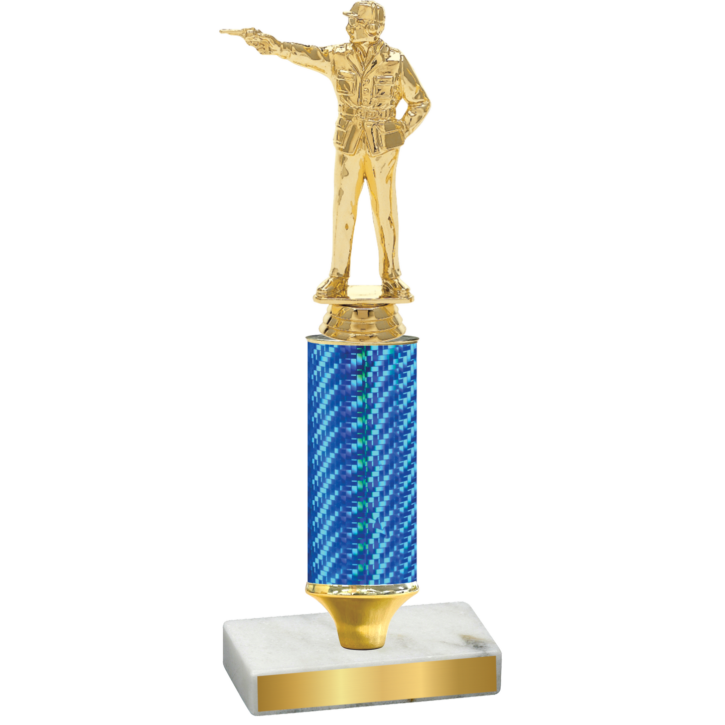 Value Blue Carbon Fiber Shooter Trophy