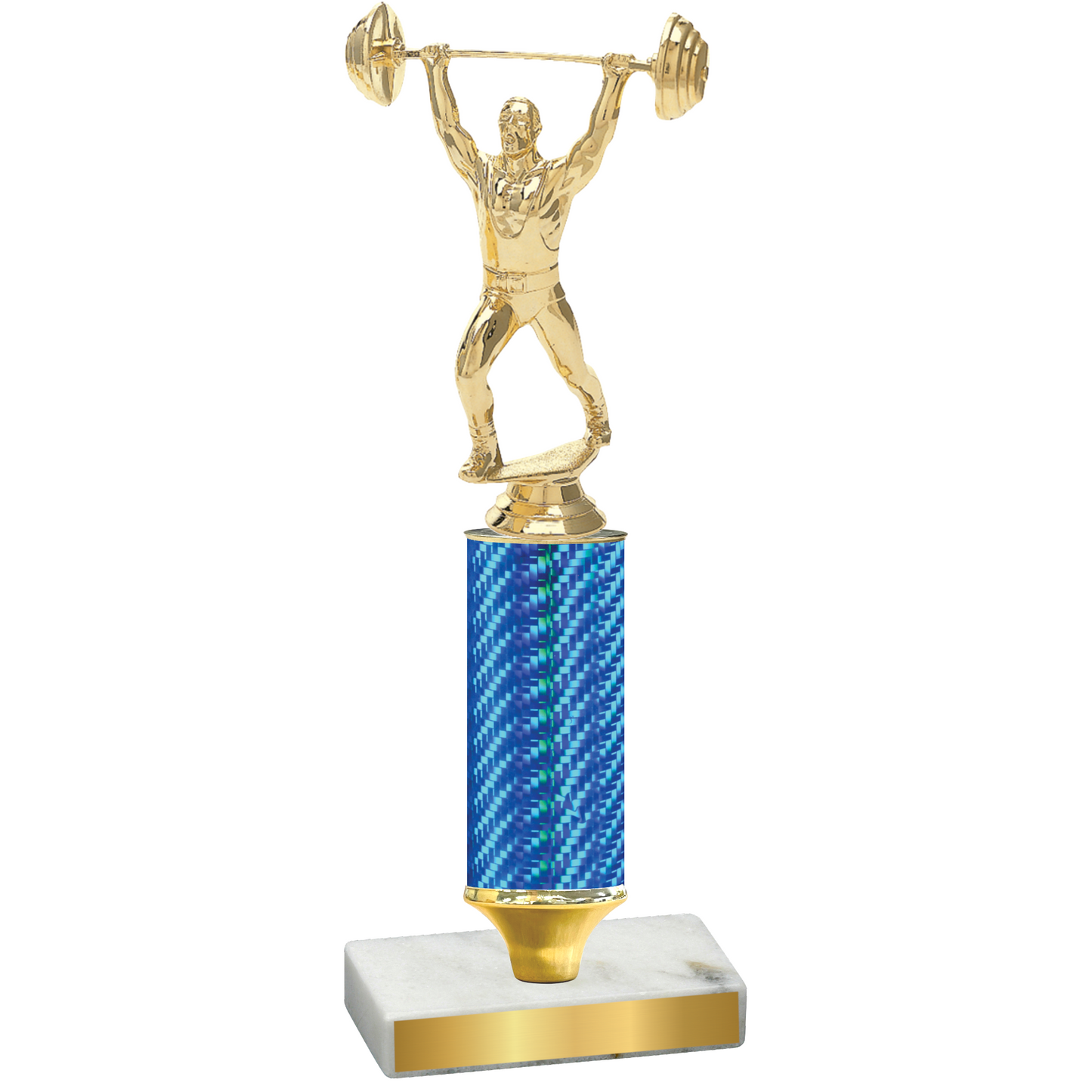 Value Blue Carbon Fiber Weights Trophy