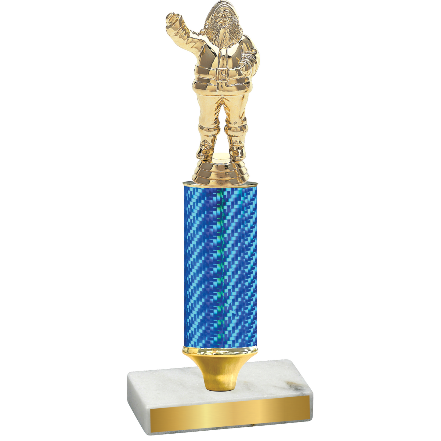 Value Blue Carbon Fiber Holiday Trophy