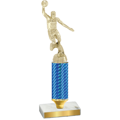 Value Blue Carbon Fiber Basketball Trophy