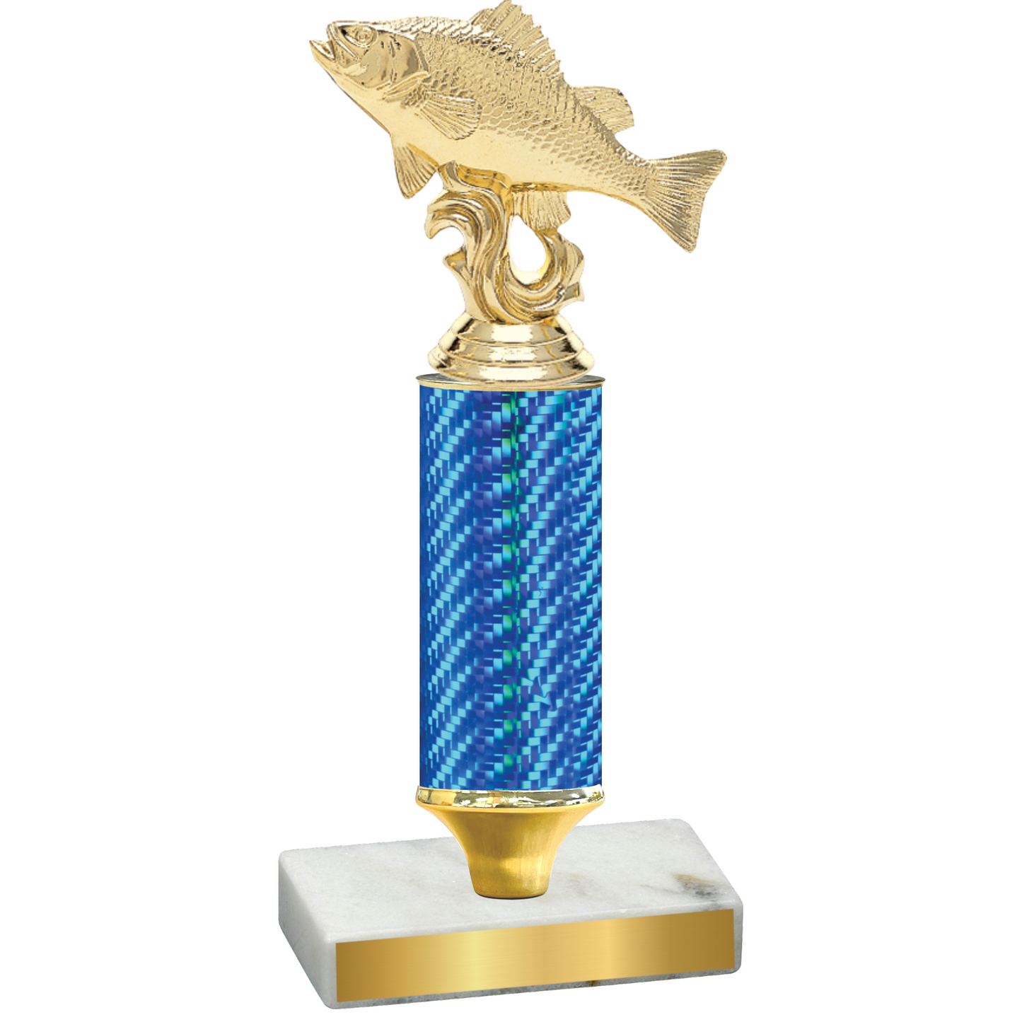 Value Blue Carbon Fiber Fishing Trophy