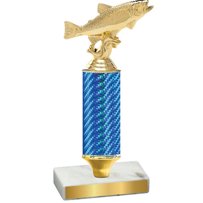 Value Blue Carbon Fiber Fishing Trophy