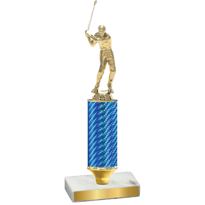 Value Blue Carbon Fiber Golf Trophy