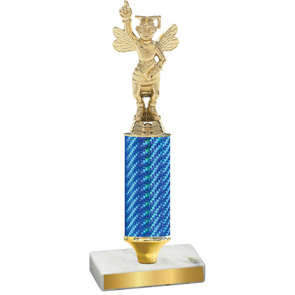 Value Blue Carbon Fiber Academics Trophy