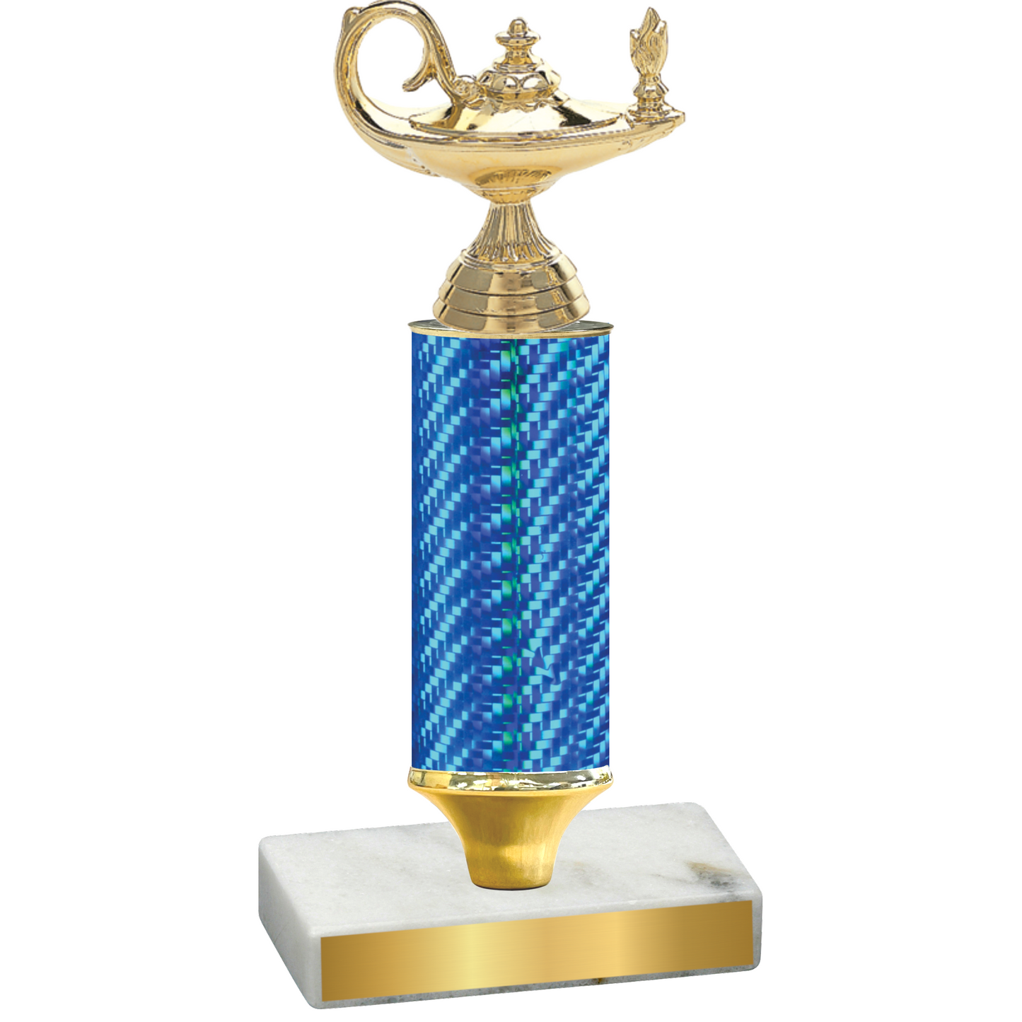 Value Blue Carbon Fiber Academics Trophy