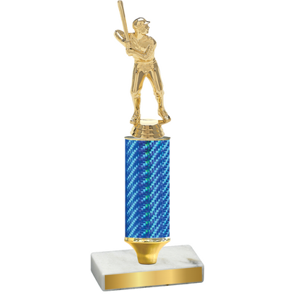 Value Blue Carbon Fiber Baseball Trophy