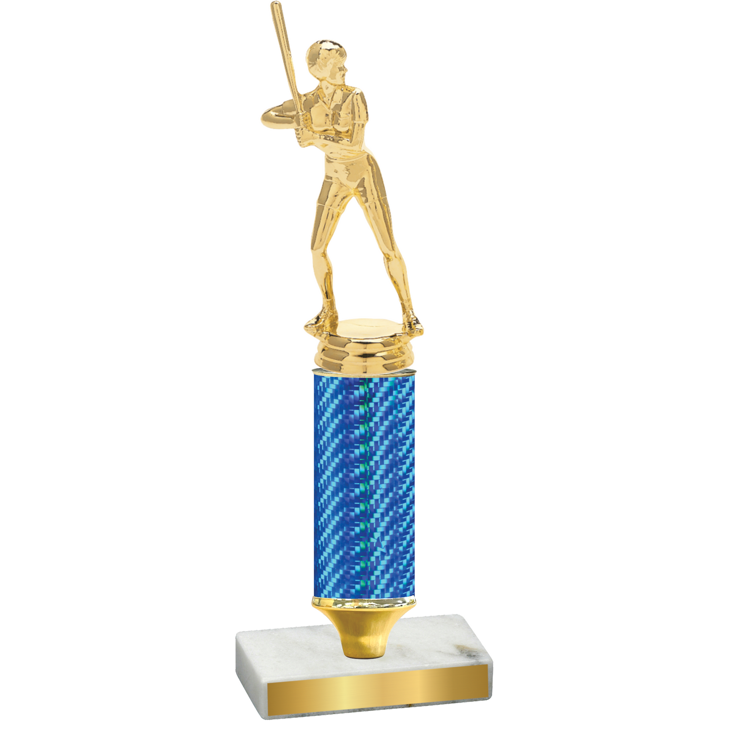 Value Blue Carbon Fiber Softball Trophy